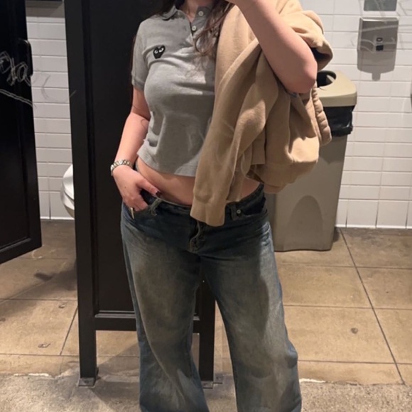 Comme de Garçon CDG grey cropped polo tee
Small - Picture 2 of 7